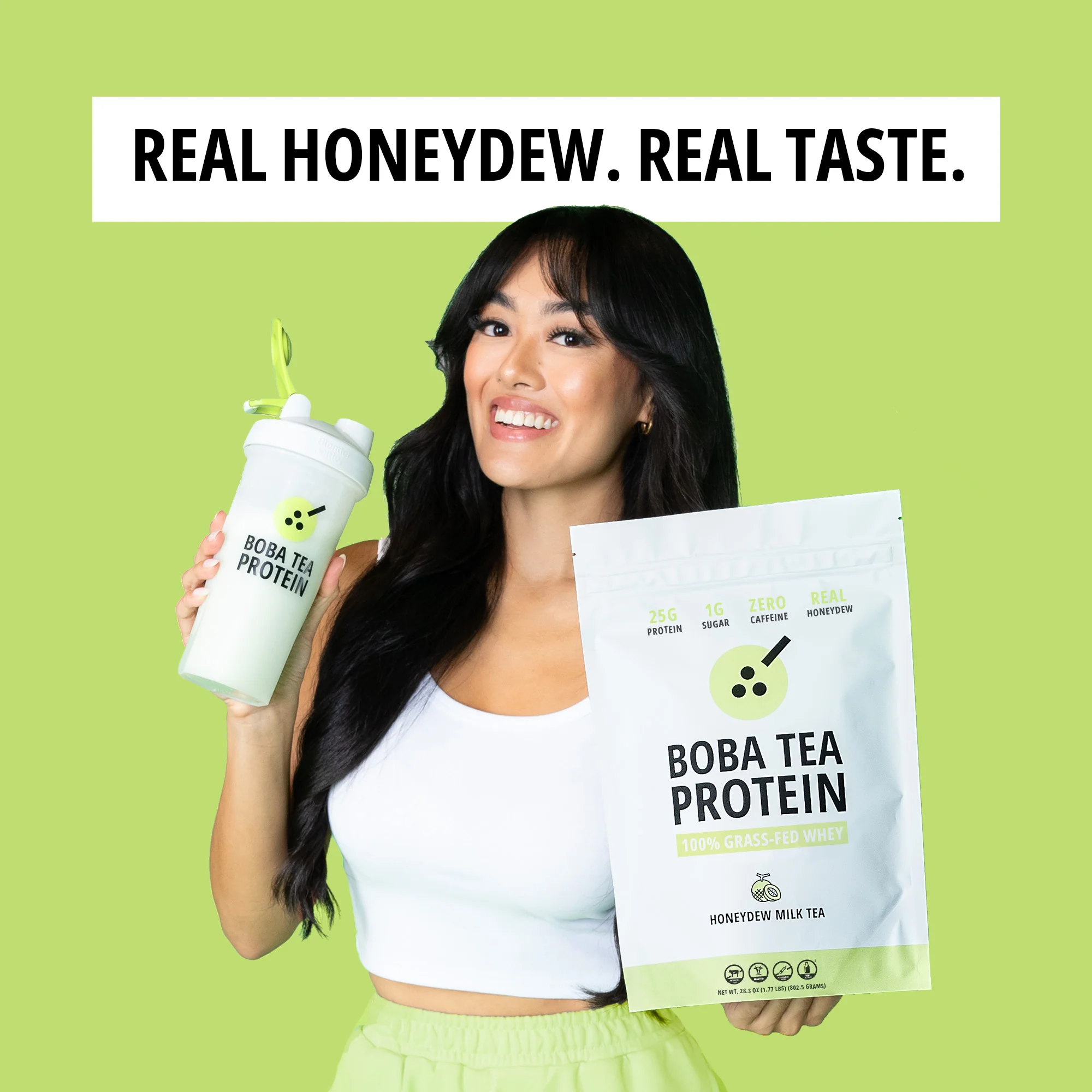 Honeydew Milk Tea Whey Protein - Image 4