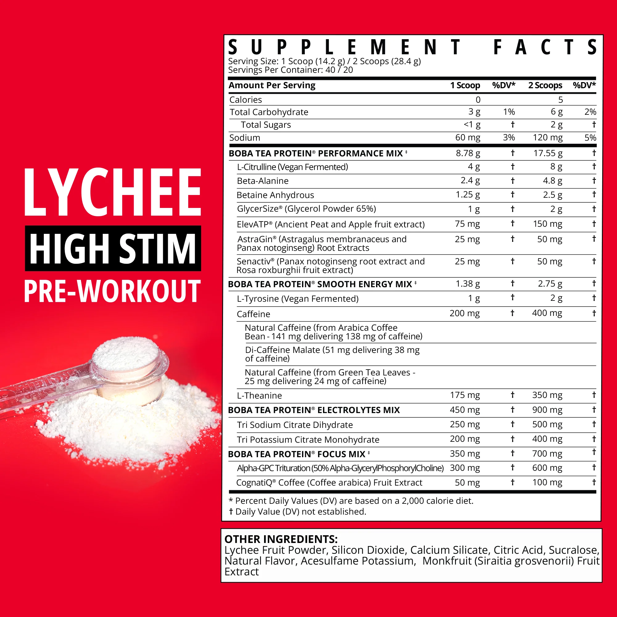 Lychee High Stim Pre-Workout - Image 2