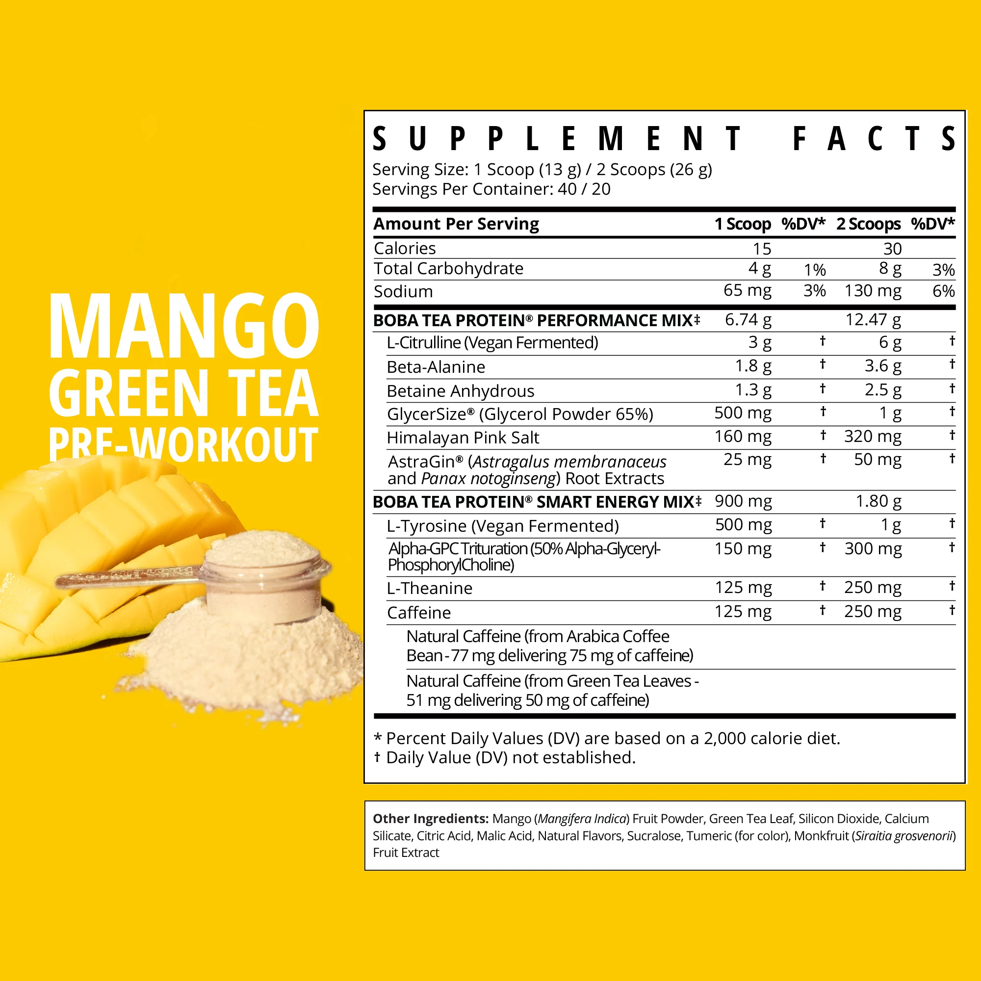 Mango Green Tea Pre-Workout - Image 2